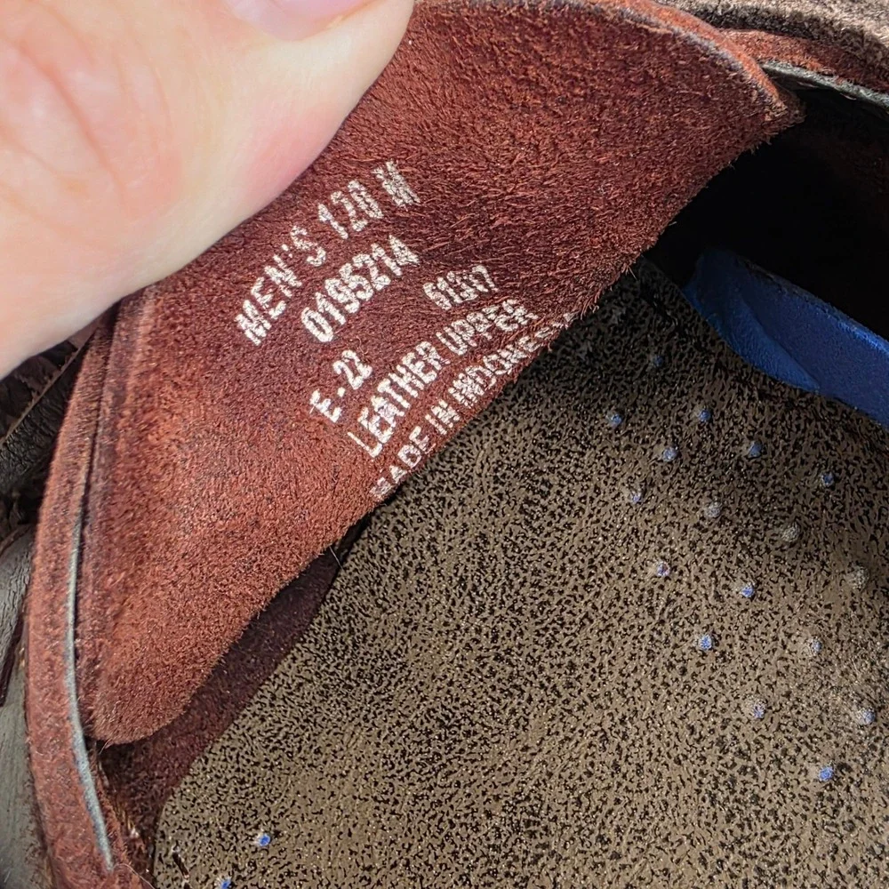 Sperry Top-Sider Boat Shoes Burgundy Brown Leather 2-Eye Mens 12M Pristine